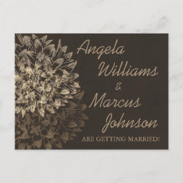 Elegant sparen het Briefkaart van de Datum