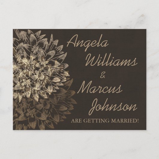 Elegant sparen het Briefkaart van de Datum (Voorkant)