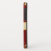 Elegant Sparging Gold en Burgundy Monogrammed Case-Mate iPhone Case (Achterkant/links)
