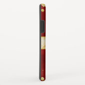 Elegant Sparging Gold en Burgundy Monogrammed Case-Mate iPhone Case (Achterkant/rechts)