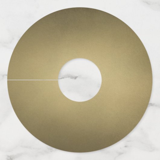 Elegant Sparging String Lights Gold Wedding Wijnglaslabel (Achterkant)