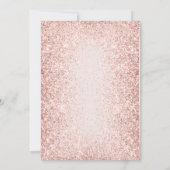 Elegant Sparking Blush Birthday Kaart (Achterkant)