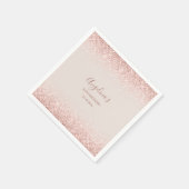 Elegant Sparking Blush Birthday Servet (Hoek)