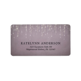 Elegant Sparking String Lights Mauve Wedding Etiket