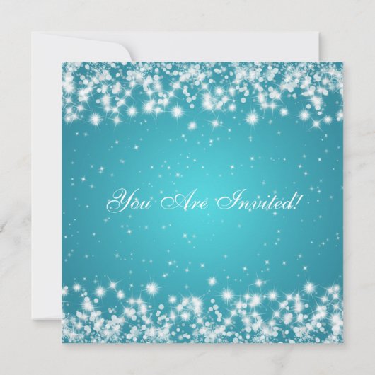 Elegant Sparkle Custom Blue Kaart (Achterkant)