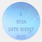 Elegant Sparkle Design voor Wedding Sticker (Voorkant)