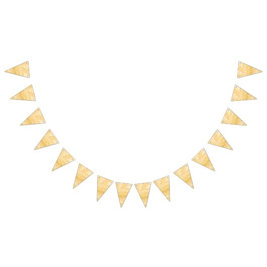 Elegant Sparkle Gold Glitter Vlaggetjes (Alle)