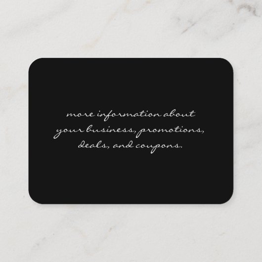 Elegant Sparkle Kortingskaartje (Achterkant)