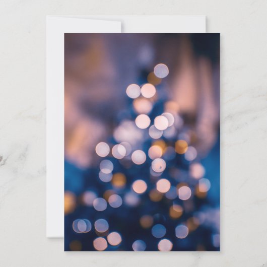 Elegant sparkle lampje blauw huwelijk Inv Kaart (Achterkant)