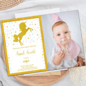 Elegant Sparkle Party voor meisjes Kaart