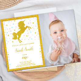 Elegant Sparkle Party voor meisjes Kaart