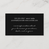 Elegant Sparkle/Wind Patroon Kortingskaartje (Achterkant)