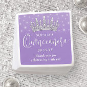 Elegant Sparkles Quinceañera Crown Lilac Purple Servet