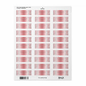 Elegant Sparkly Diamond Chic Pink Modern Etiket (Full Sheet)