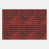 Elegant Sparkly Gold en Deep Red Christmas Inpakpapier Vel (Voorkant 2)