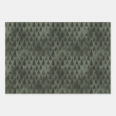 Elegant Sparkly Gold Green Pine Tree Red Inpakpapier Vel (Voorkant 2)