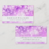 ELEGANT SPARKLY LICHT grillige paarse bokeh Visitekaartje (Voorkant / Achterkant)