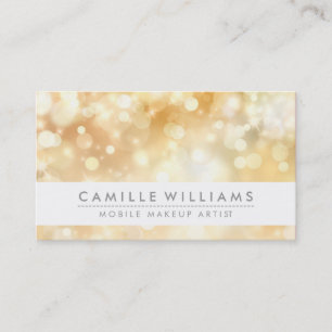 ELEGANT SPARKLY LIGHT grillige gouden bokeh Visitekaartje