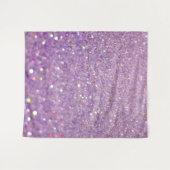 Elegant Sparkly Lila Paars Glitter Wandkleed (Voorkant (horizontaal))