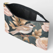 Elegant Sparrow Dusty Pink and Gold Floral Etui (Open)