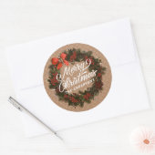 Elegant, speciaal aangepast kerstfeest, sticker ze (Envelop)