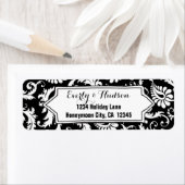 Elegant, speciaal gepersonaliseerd zwart en wit, F Etiket (Insitu)