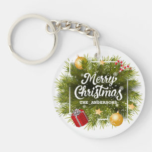 Elegant, speciaal voor kerstbomen ontworpen Sleute Sleutelhanger