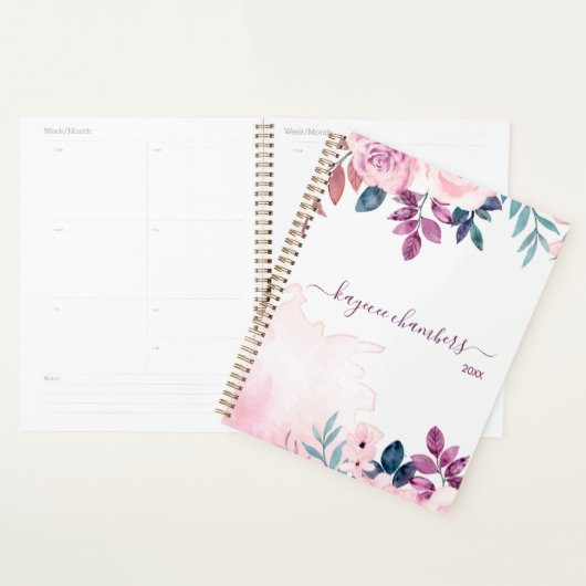 Elegant, speciaal voor roze en paarse bloemen aang planner (Display)