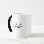 Elegant, speciaal voor zwart wit ontworpen kleuren magische mok (Voorkant links)