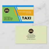 Elegant Special Blue Slanting Stripes Taxi Service Visitekaartje (Voorkant / Achterkant)