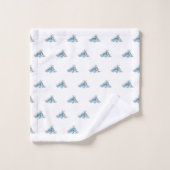Elegant Specialized Blue Gray Bunny Rabbits Bad Handdoek (Wasdoekje)