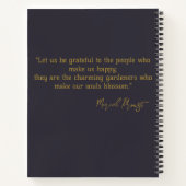 Elegant Specialized Gratitude Journal Gray Gold Notitieboek (Achterkant)