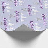 Elegant Specialized Merry kerstsnowflakes WR Cadeaupapier (Hoek)