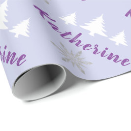 Elegant Specialized Merry kerstsnowflakes WR Cadeaupapier