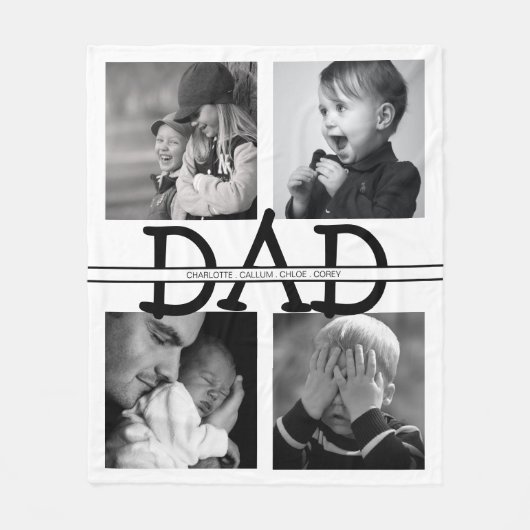 Elegant Specialized Pap Photo Collage Fleece Deken (Voorkant)