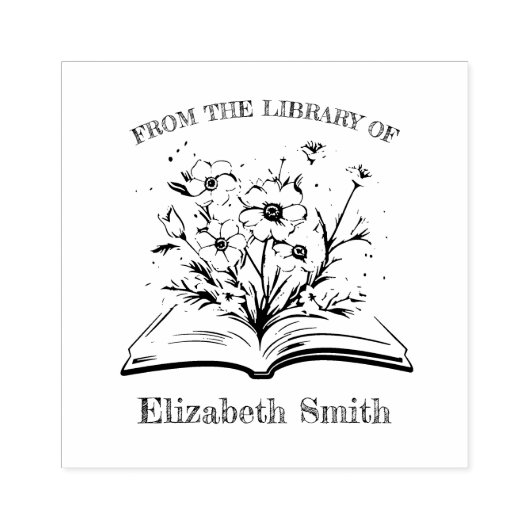 Elegant speels boek op maat uit de bibliotheek van rubberstempel (Afrduk)