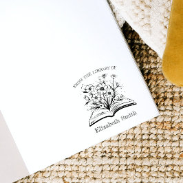 Elegant speels boek op maat uit de bibliotheek van rubberstempel