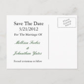 Elegant spelden sparen het Briefkaart van de Datum (Achterkant)