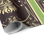 Elegant  spelen Kaart zwart goud Cadeaupapier (Rol Hoek)