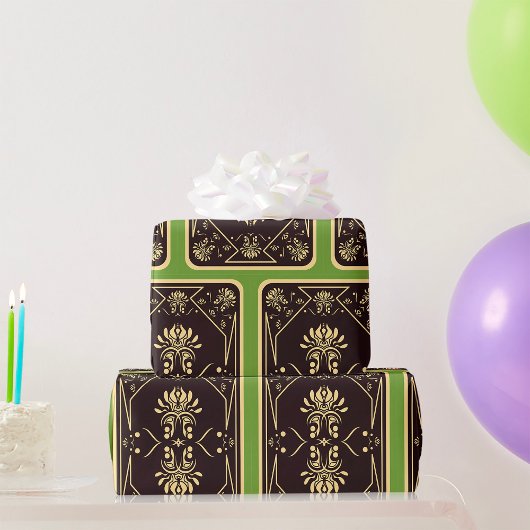 Elegant  spelen Kaart zwart goud Cadeaupapier