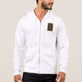 Elegant  spelen Kaart zwart goud Hoodie (Voorkant)