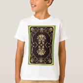 Elegant spelen Kaart zwart goud T-shirt (Voorkant)