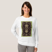 Elegant  spelen Kaart zwart goud T-shirt (Voorkant volledig)