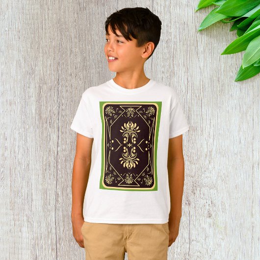 Elegant spelen Kaart zwart goud T-shirt