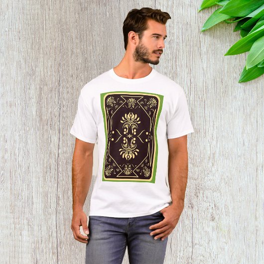 Elegant  spelen Kaart zwart goud T-shirt