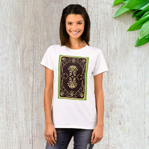Elegant  spelen Kaart zwart goud T-shirt