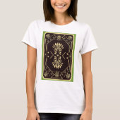 Elegant  spelen Kaart zwart goud T-shirt (Voorkant)