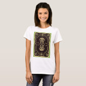 Elegant  spelen Kaart zwart goud T-shirt (Voorkant volledig)