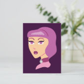 Elegant Spider Lady Briefkaart (Staand voorkant)