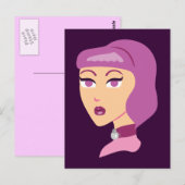 Elegant Spider Lady Briefkaart (Voorkant / Achterkant)